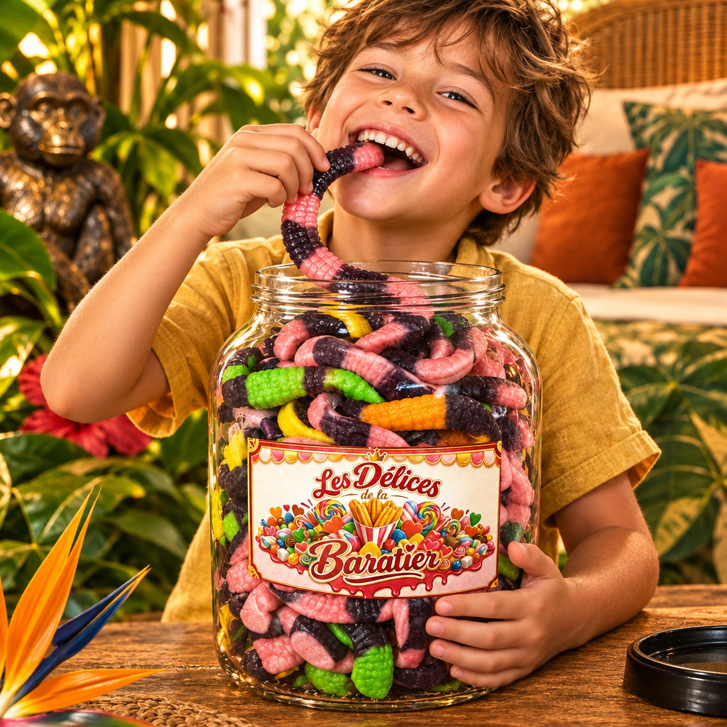 🐍Serpents Géants Anaconda - Bonbons Gélifiés Fourrés XL