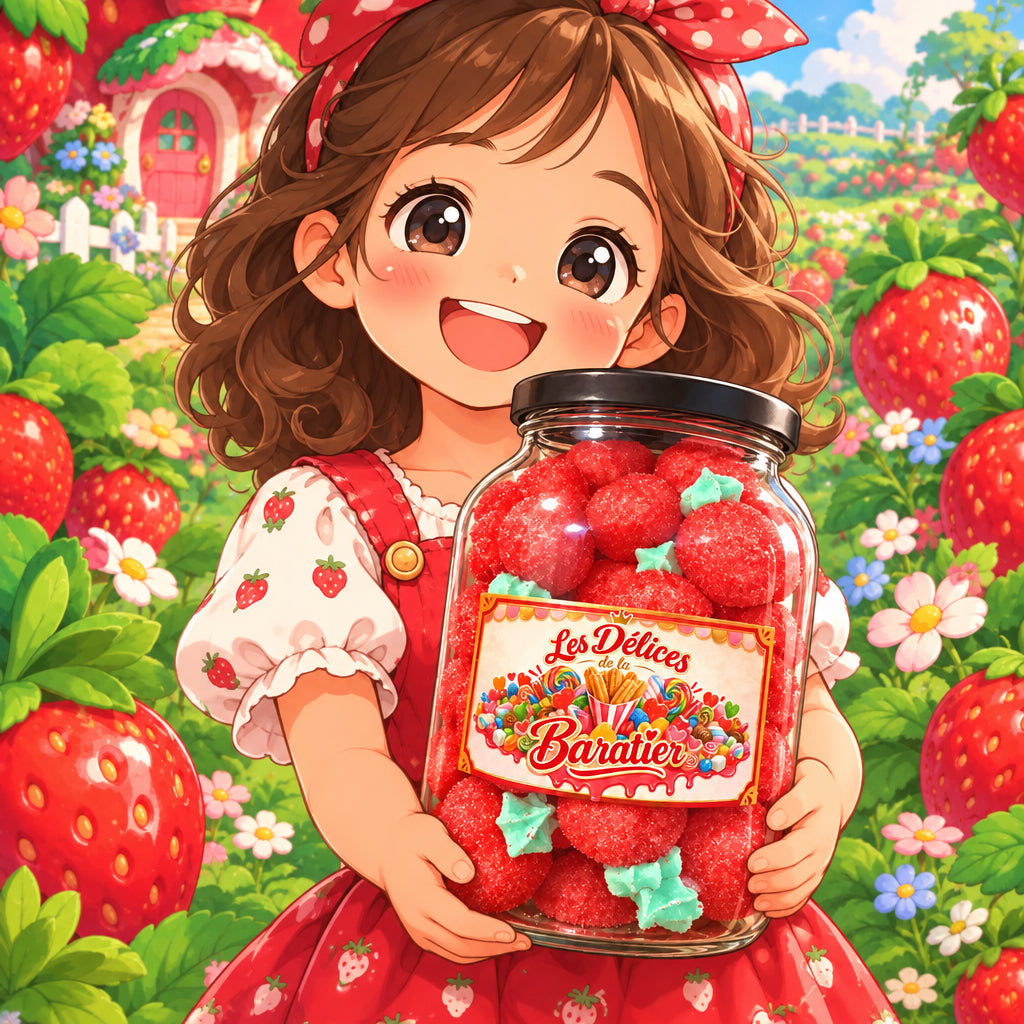 🍓 Fraises Mallow Guimauves XXL Moelleuses