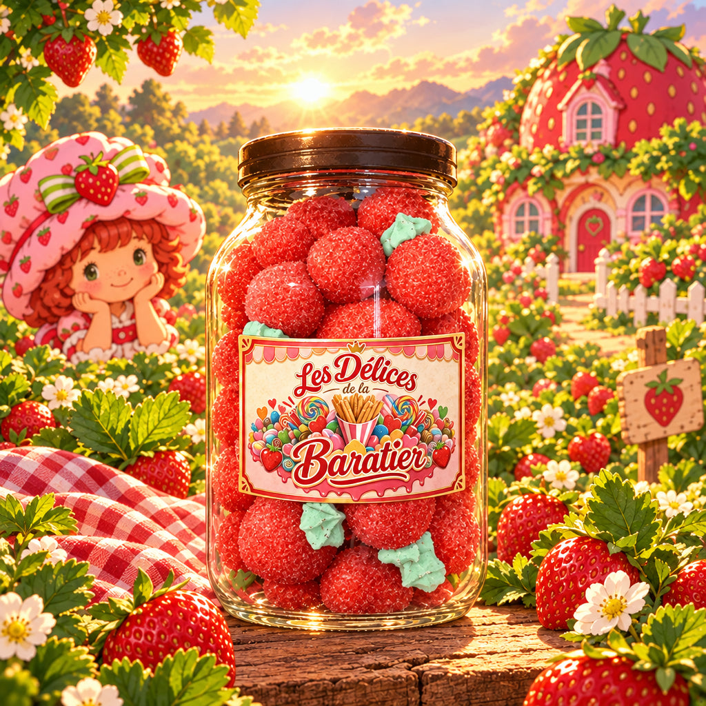 🍓 Fraises Mallow Guimauves XXL Moelleuses