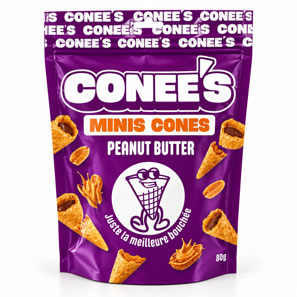 Mini cône au beurre de cacahuète