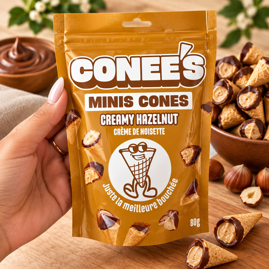 Mini cône au beurre de cacahuète