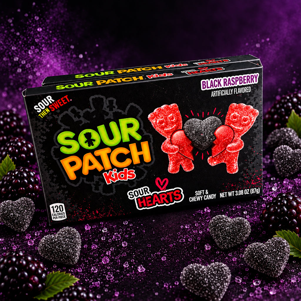 Sour Patch Kids - Sour Hearts (Black Raspberry)
