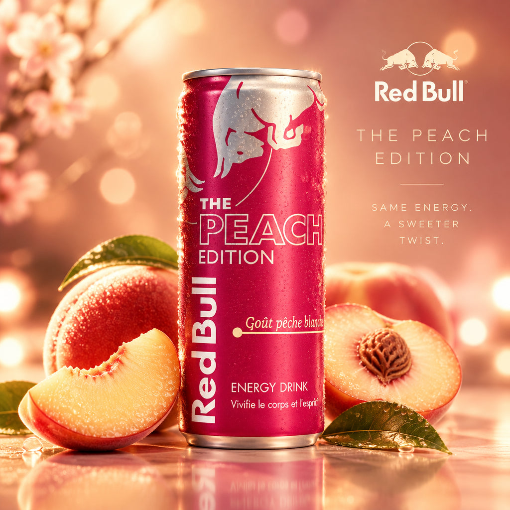 Red Bull (Goût Pêche Blanche) - The Peach Edition