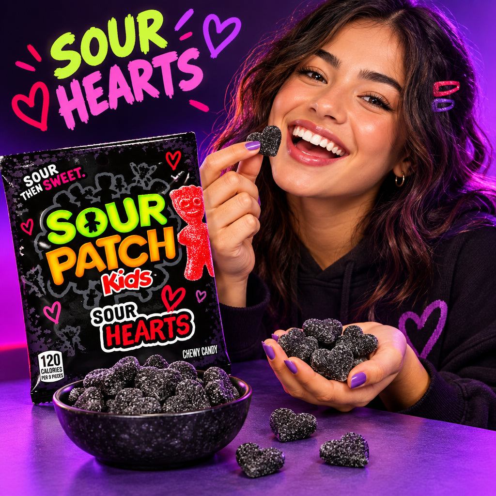 Sour Patch Kids - Sour Hearts (Black Raspberry)